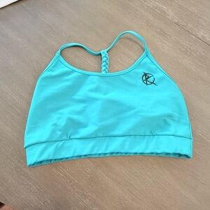 Aqua Bra Top with Braided Back Strap
